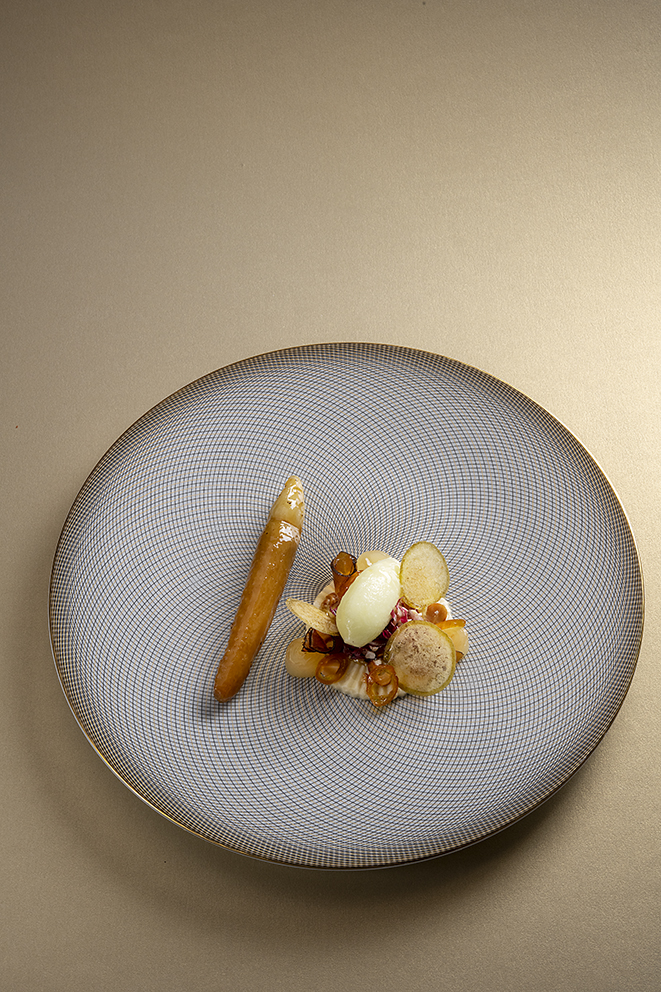 Racine d’endive, pommes et kumquat