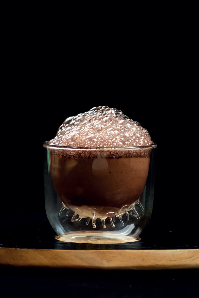 Chaud froid chocolat praliné noisette