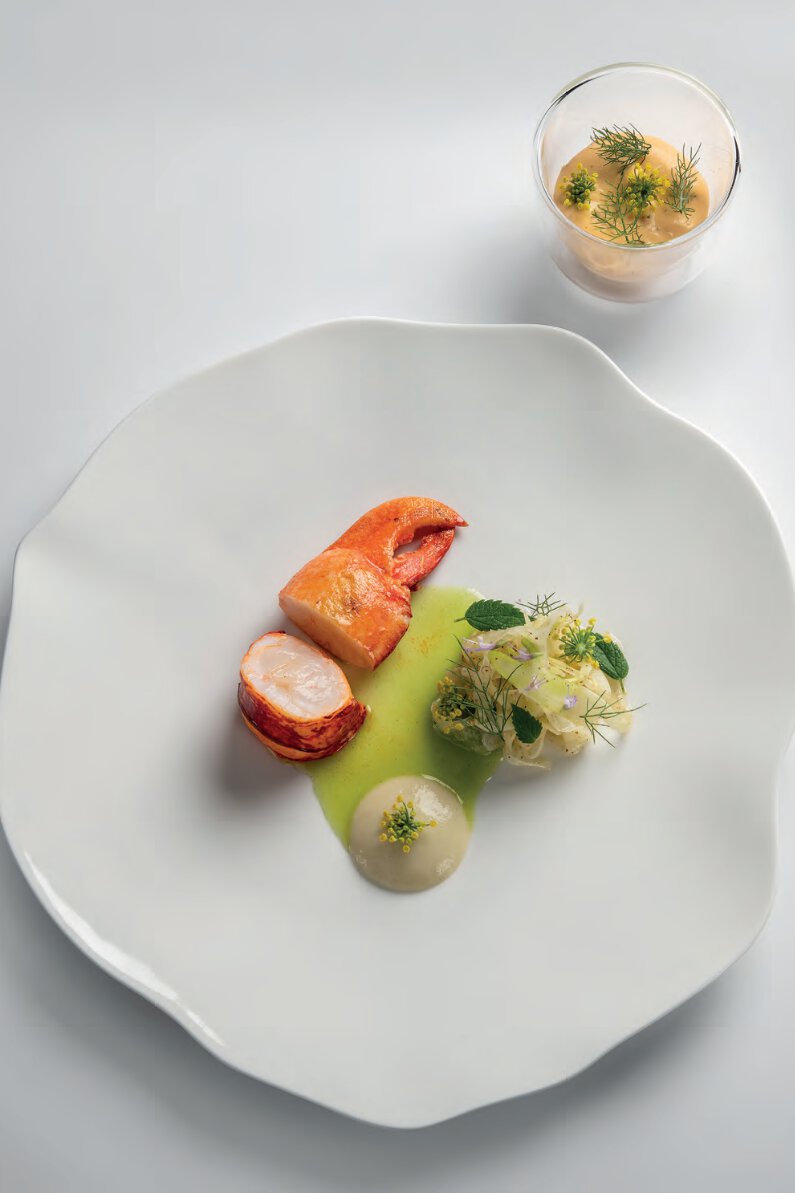 Homard breton, fenouil, agastache