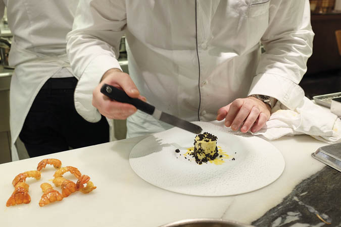 Ma version du gâteau de foie blond selon Lucien Tendret, baigné d&rsquo;une sauce aux écrevisses