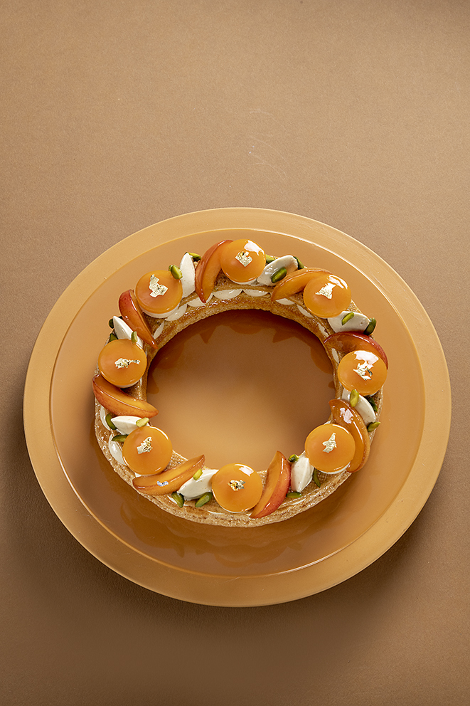 Couronne pistache abricot