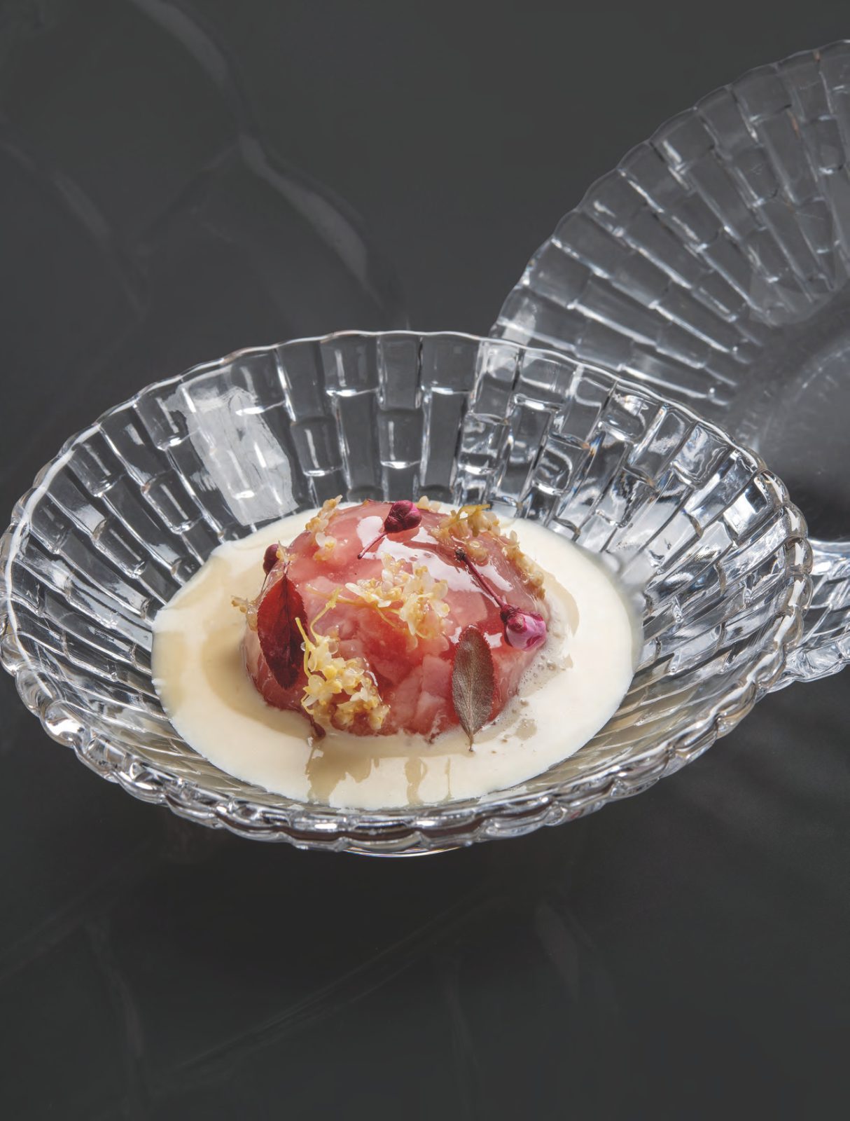 Aspic de veau, jus aux fleurs de sureau