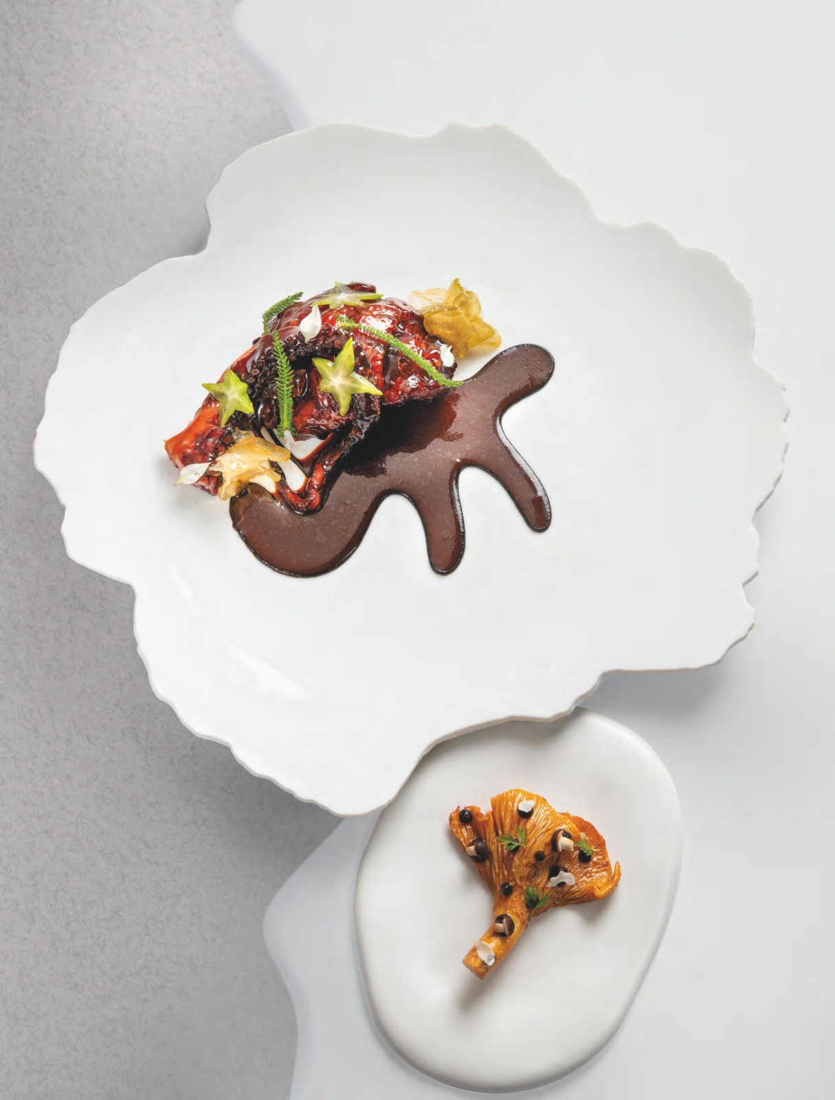 Ris de veau & poulpe, sauce retour de saïgon