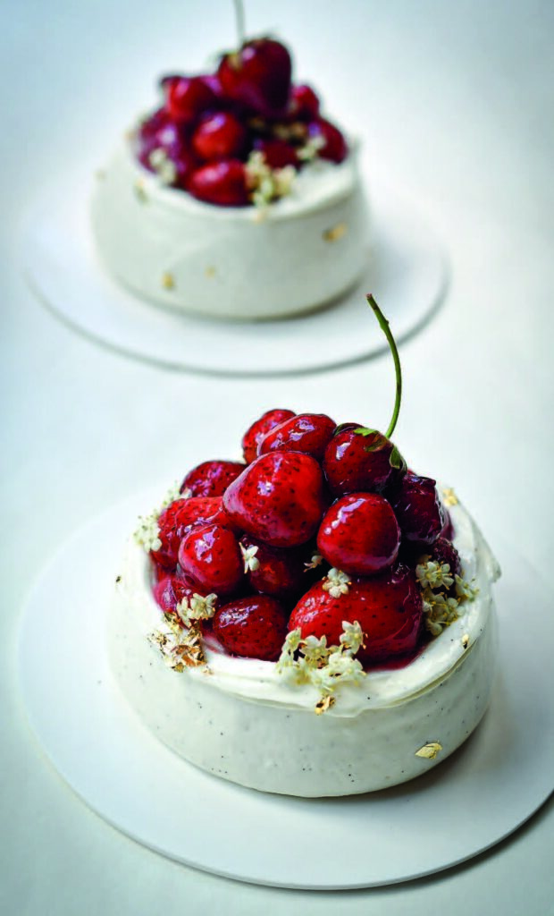 FRAISIER AUX PETITES MARAS DES BOIS & FLEUR DE SUREAU