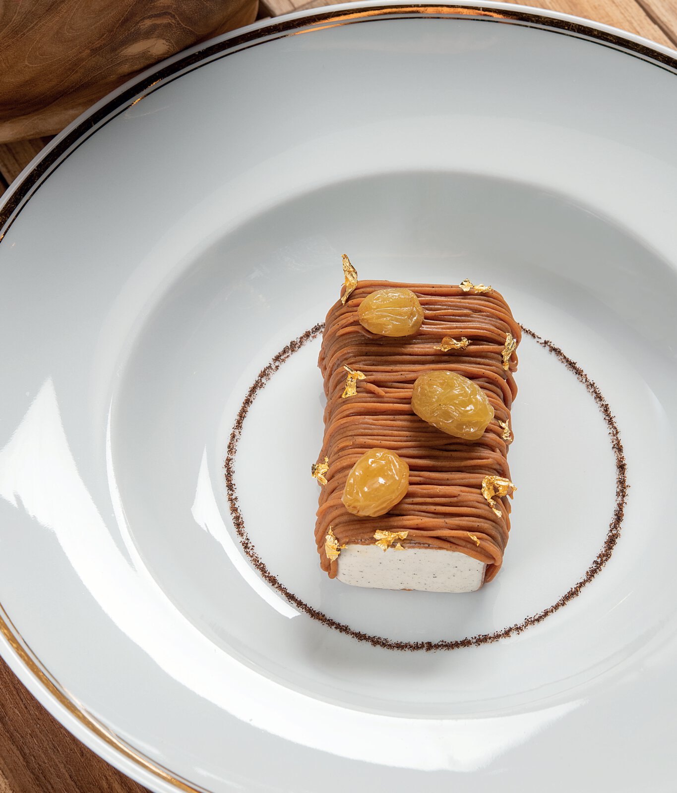 La vanille du mexique grillée, rhum et raisins jumbo