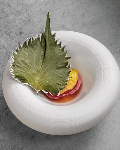 Ananas et shiso