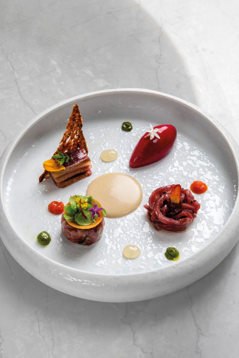 Autour du thon rouge de méditerranée en sashimi, en tataki