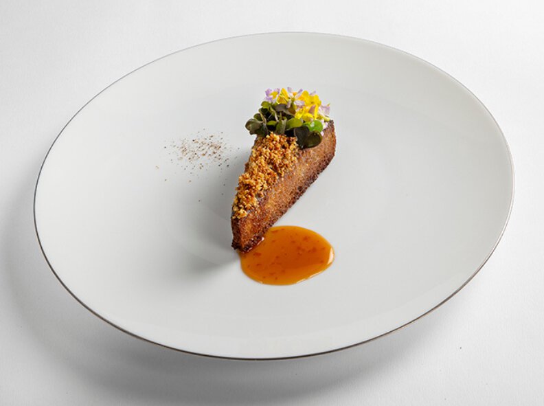Boudin noir de canard, orange sanguine