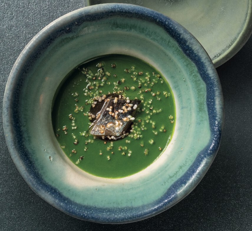 Sardine fumée, anis vert, cresson