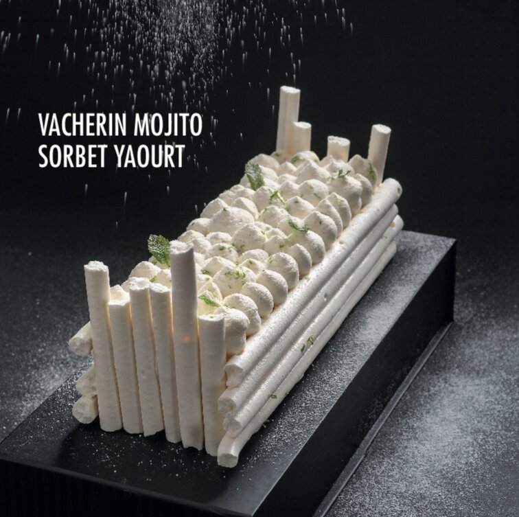 Vacherin mojito sorbet yaourt