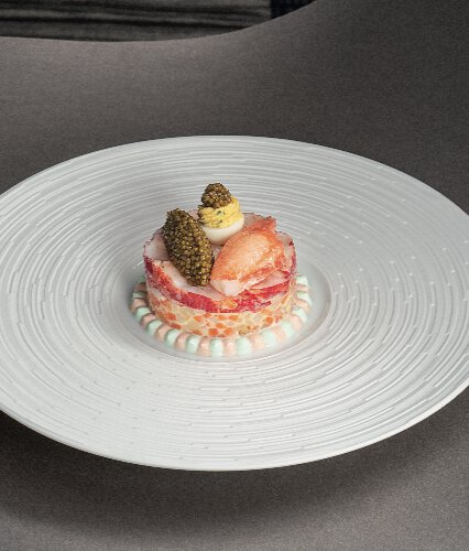 Homard bleu breton en salade, rémoulade façon waldorf