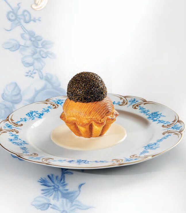 Brioche marie-antoinette caviar