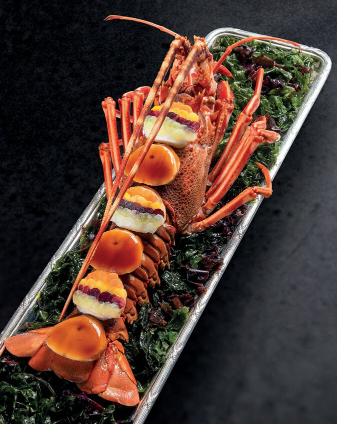 Langouste en bellevue