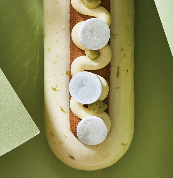 Bûche citron basilic et huile d’olive
