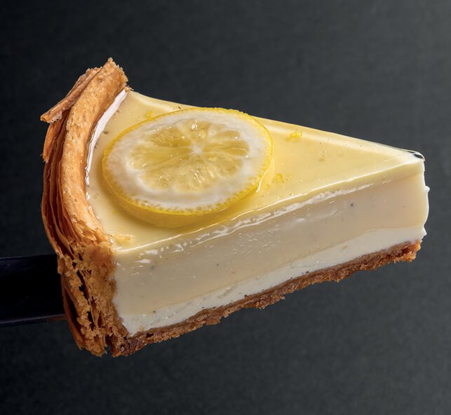 Flan cheesecake au yuzu et citron noir d’iran