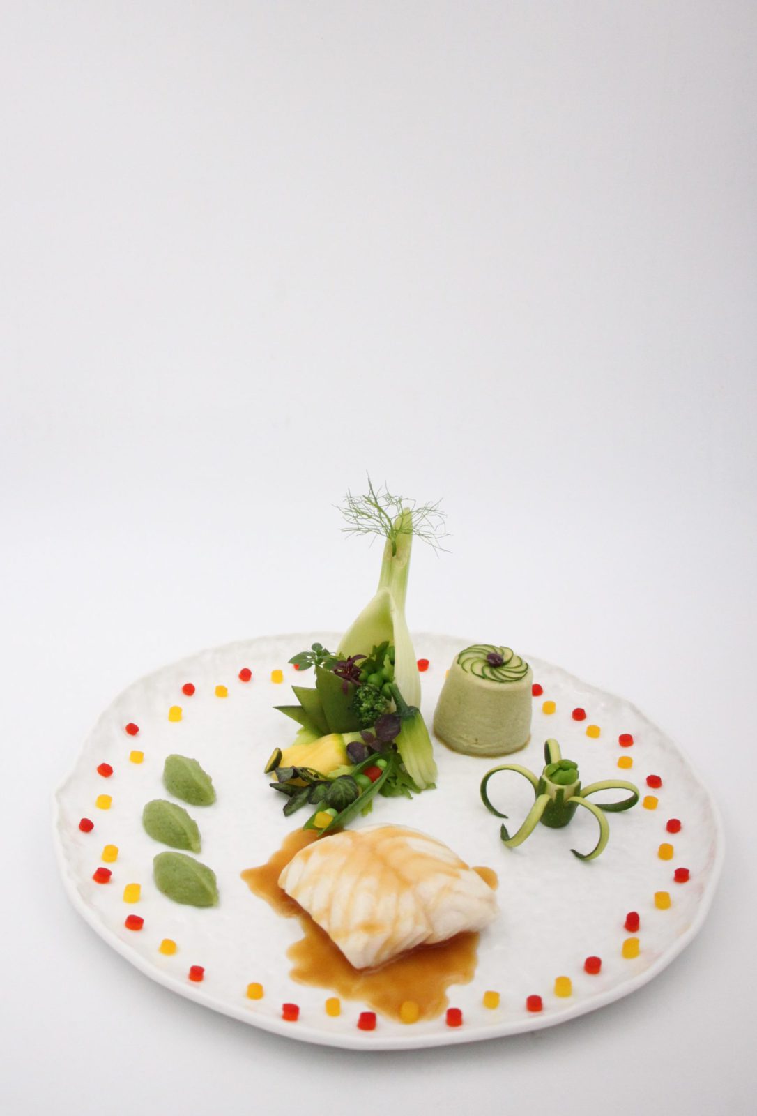 Turbot au vert