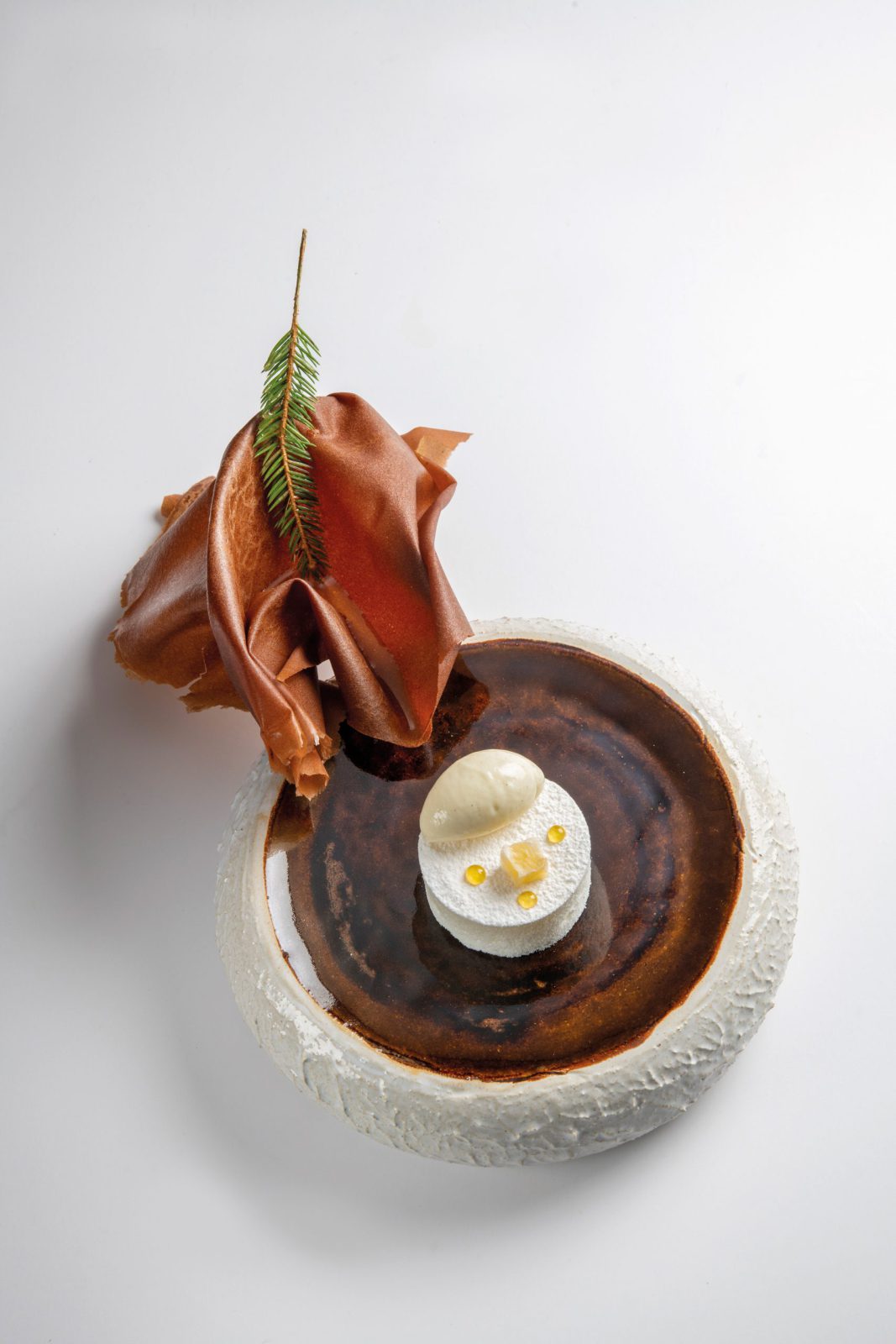 Panais au miel de pin et chocolat