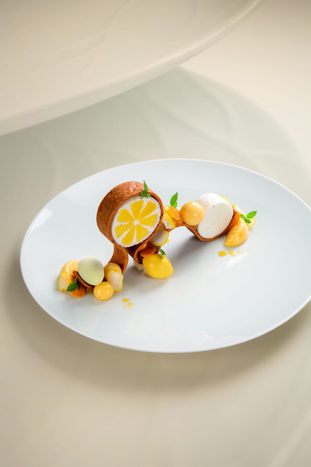Comme une tarte citron meringuée, huile d’olive et cédronelle