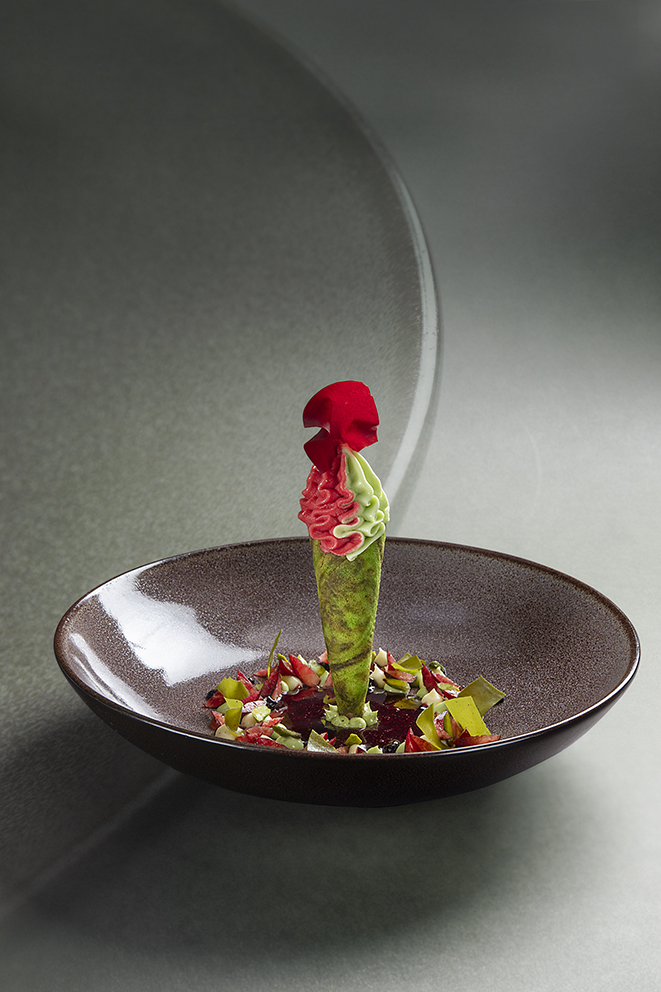 Bricelet croquant pistache griotte