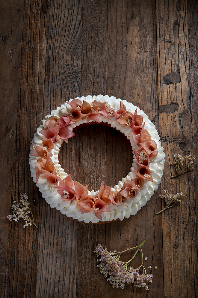 Couronne rhubarbe sureau