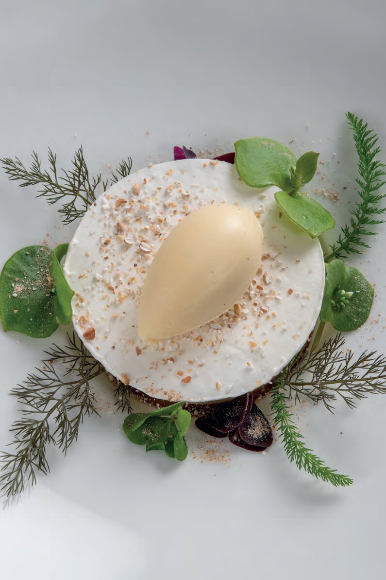 Douceur à la vanille de jb, caramel, sarrasin et cueillette sauvage