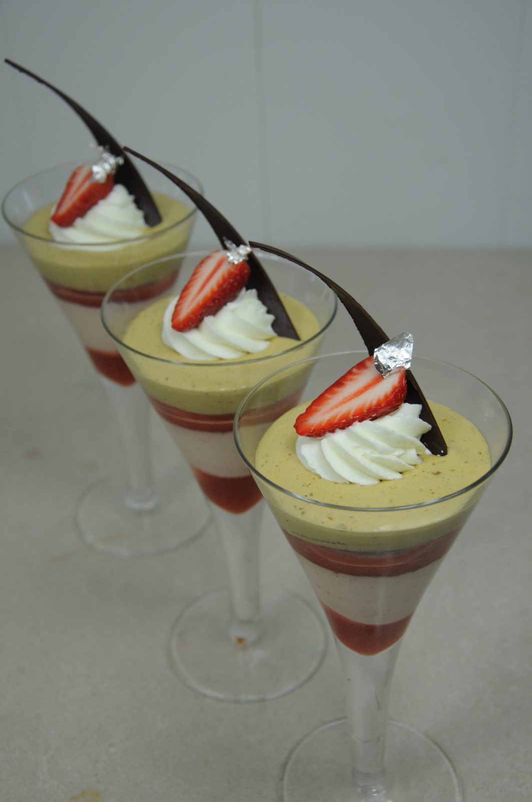 Fraise-pistache en duo