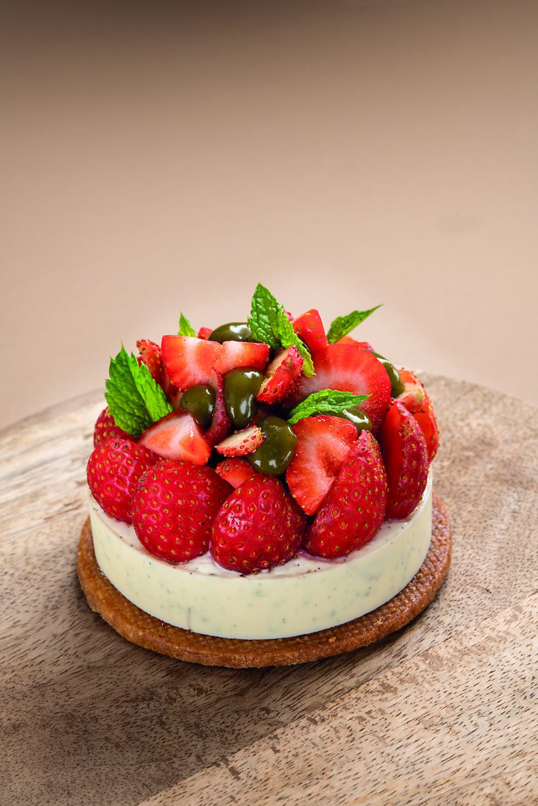 Tarte fraise menthe