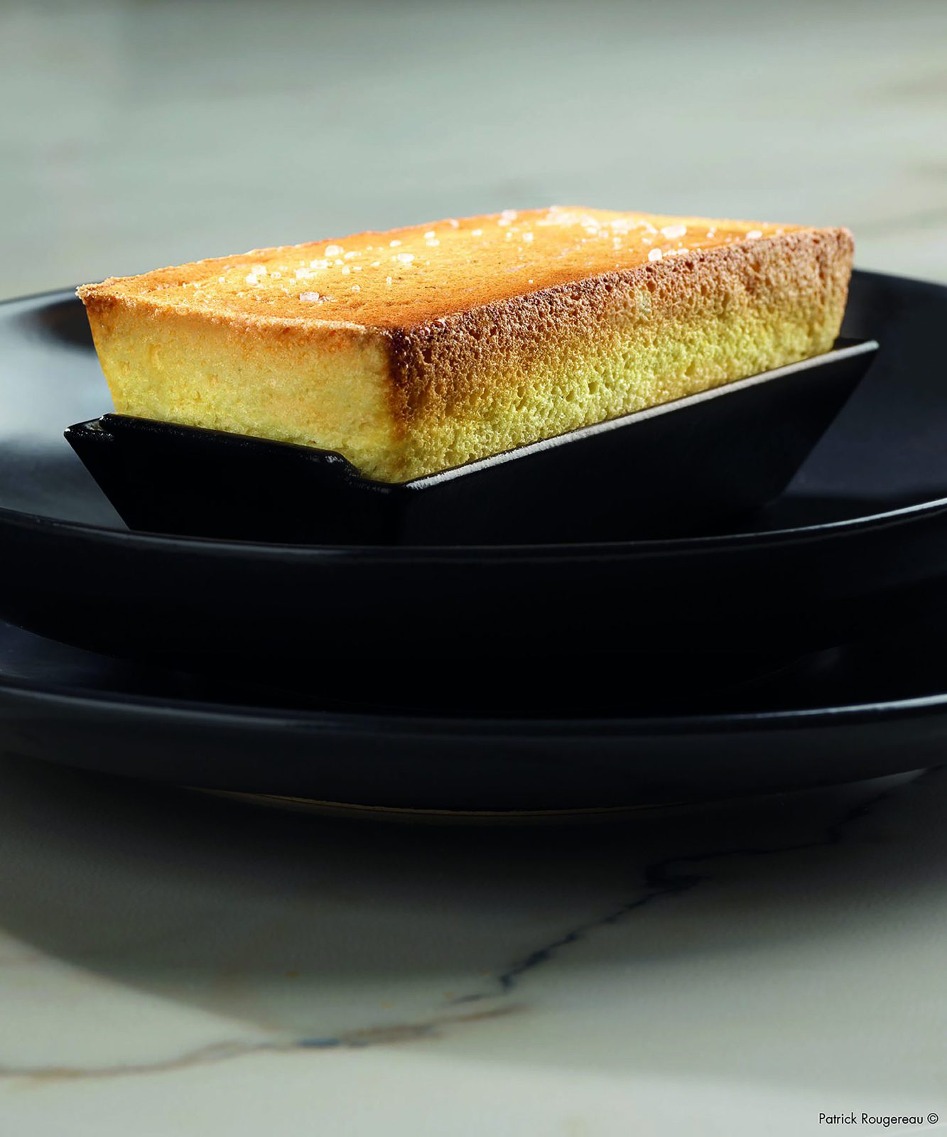 Soufflé de goût à la vanille et à la fleur de sel