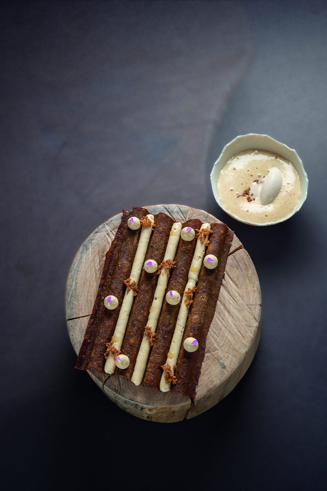 Pain bûcheron, caramel sarrasin