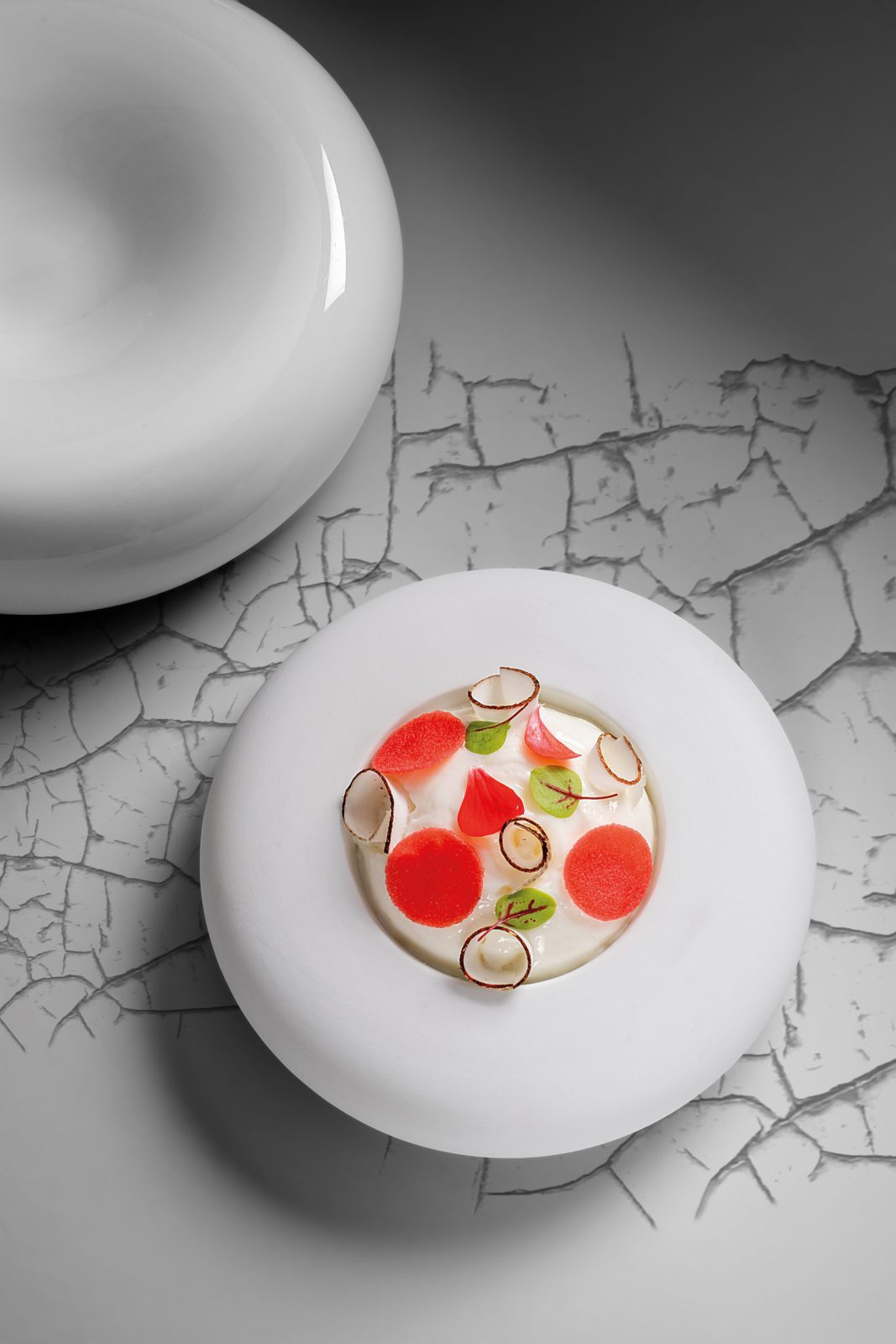 Nuage de lait à la noix de coco et mûre