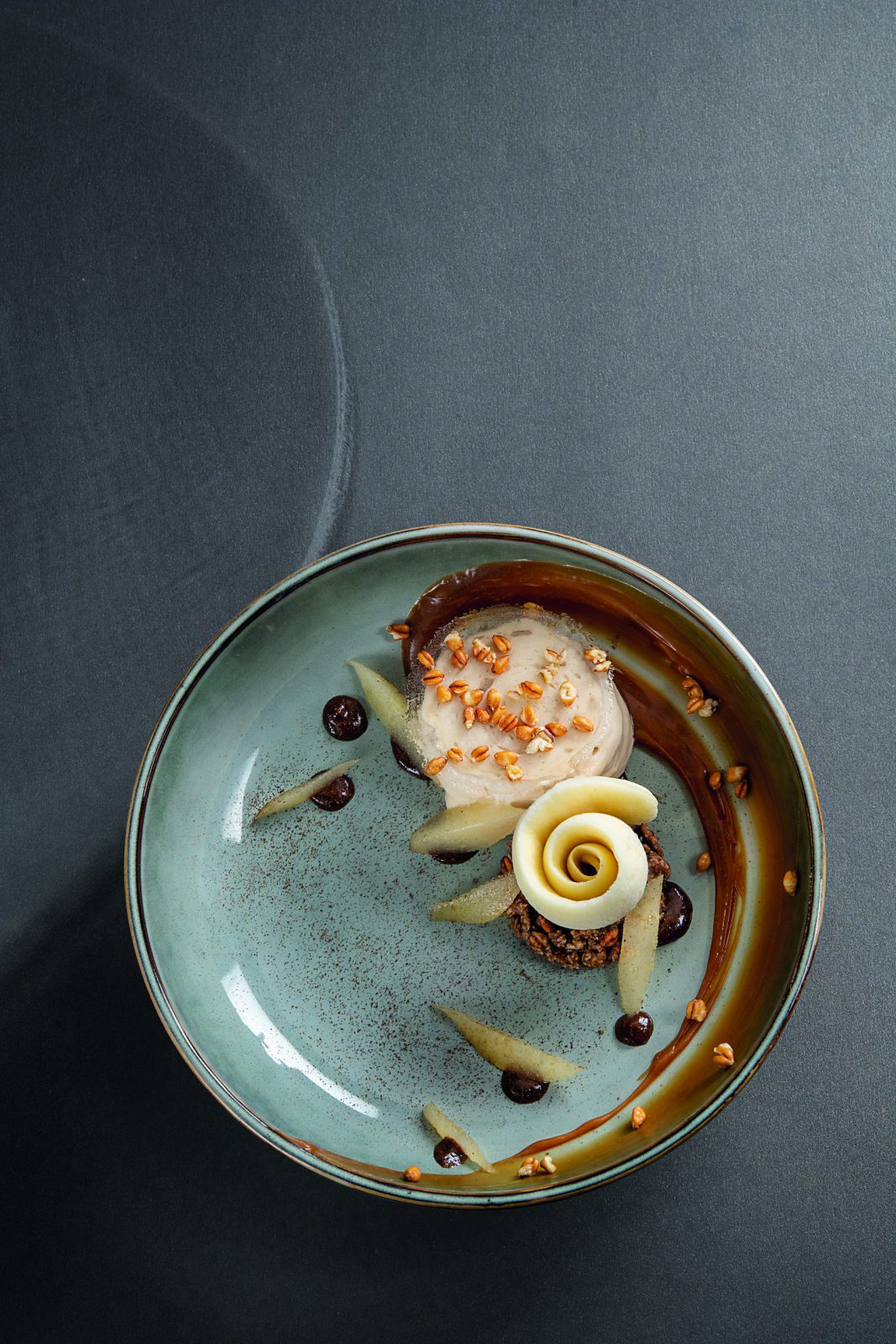 Dessert poire et épeautre