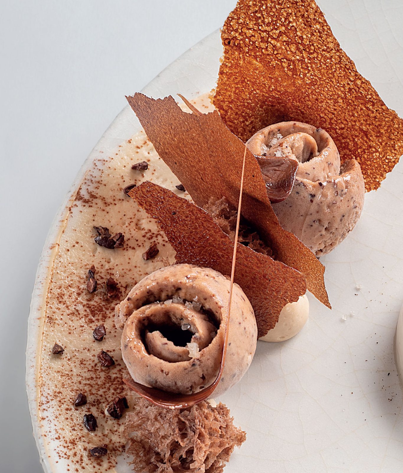 Cacao en textures, espuma pulpe de cabosse