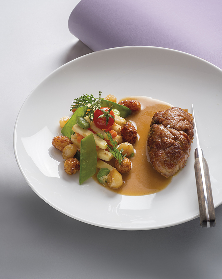 Ris de veau aux petits légumes