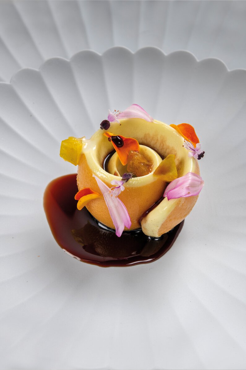 Pré-dessert mirabelle tagète