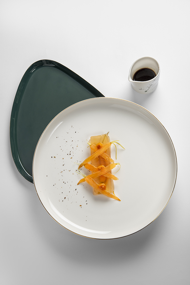 Comme un aspic, carottes de j.l raillon, shiitakés de grammond