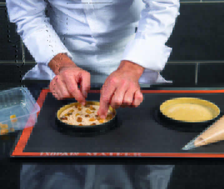Tarte cédrat, noisette, café