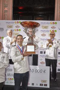 Romain Besseron, grand vainqueur du concours International Cup de cuisine