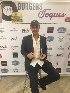 Romain Meunier, grand gagnant de la 5e édition des Burgers Toqués