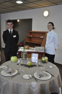 Camille Maury et Morgan Dirou, binôme gagnant du concours de la cuisine normande