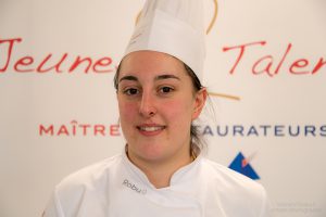 ​Mylène Trézières remporte la deuxième manche du concours Jeunes Talents Maîtres restaurateurs.