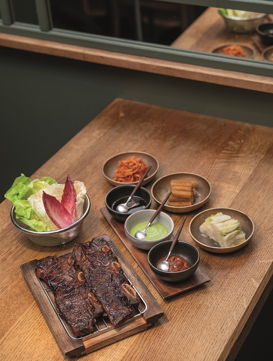 Galbi (갈비), short ribs de bœuf marinés à la coréenne
