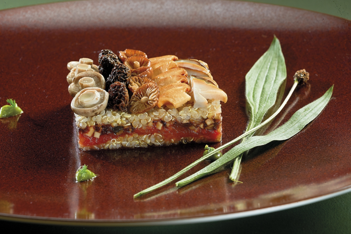 Gâteau de céréales aux champignons