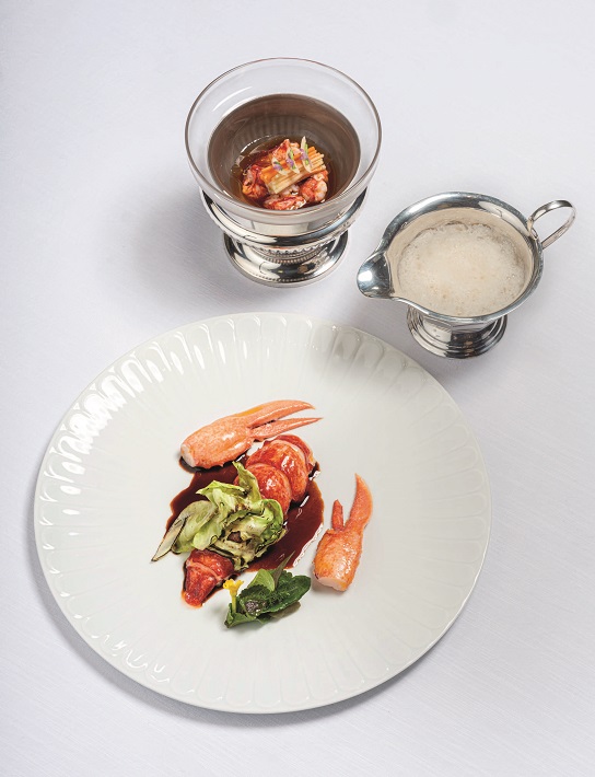 Homard breton entier en deux services