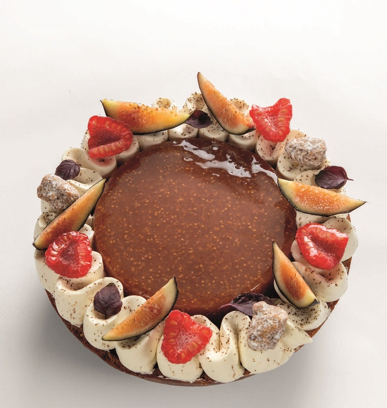 Tarte figue, framboise, vanille