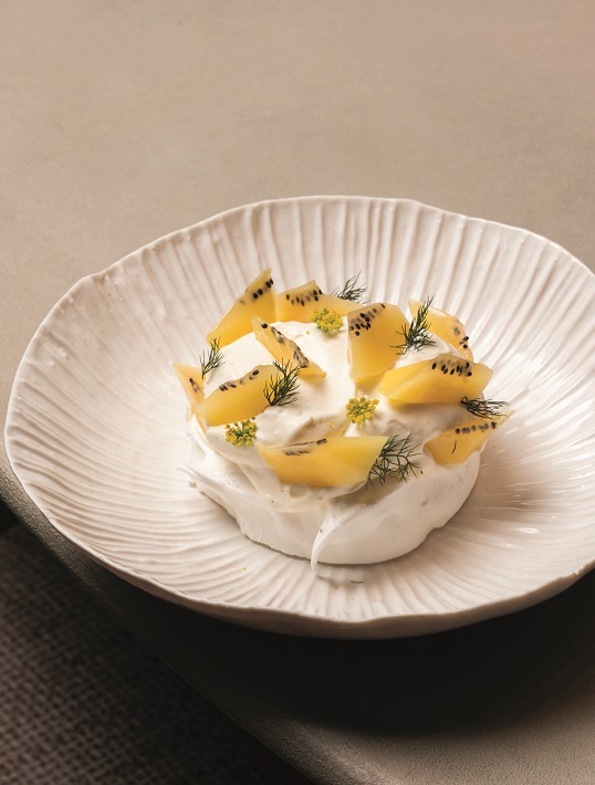 Pavlova kiwi &amp; fenouil