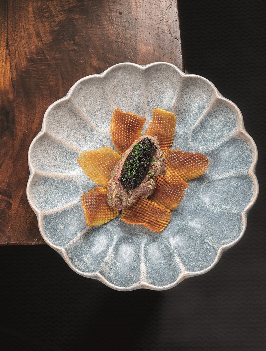Tartare de bœuf et caviar