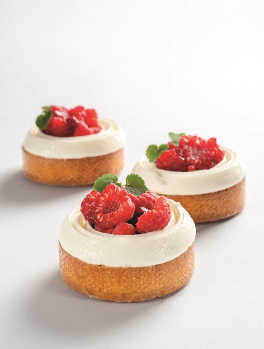 Tarte framboise basilic