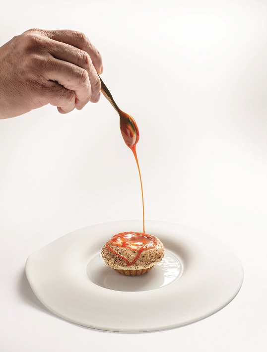 Vanille grillée, carottes au thym sauvage