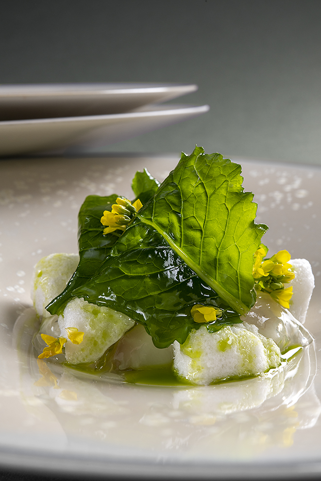 Joue de turbot et navet
