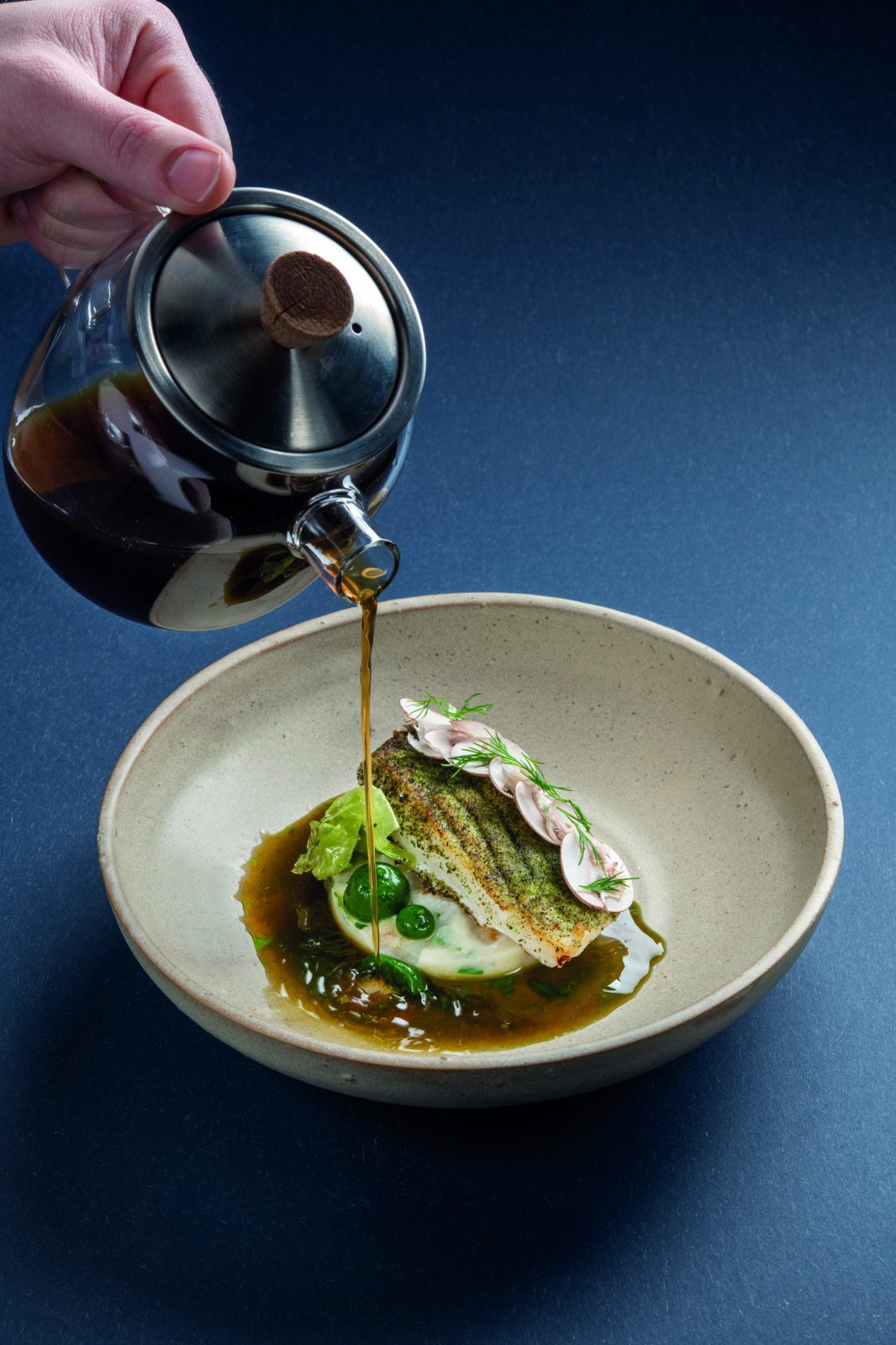 Turbot, topinambours de tilques, bouillon dashi du 62